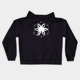 Sacred geometry of moons Kids Hoodie